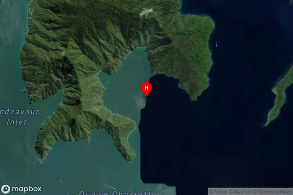 Resolution Bay,Marlborough Satellite Map