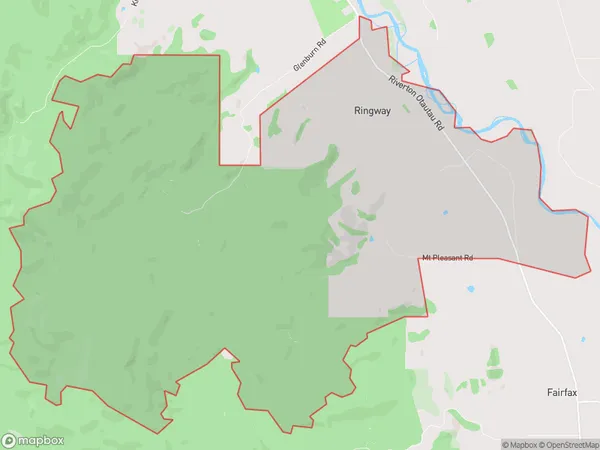 Ringway, Southland Polygon Area Map