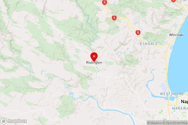 Rissington,Hawke's Bay Region Map