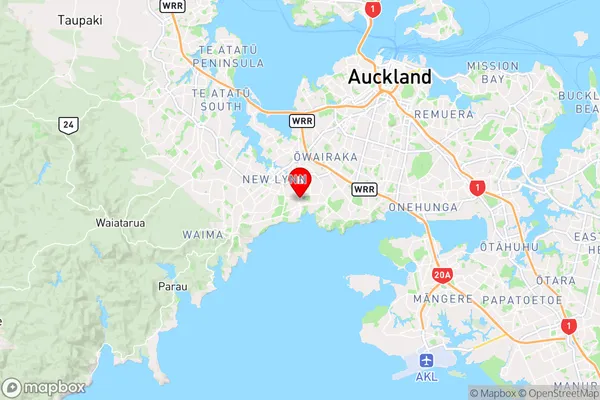 Blockhouse Bay,Auckland Region Map