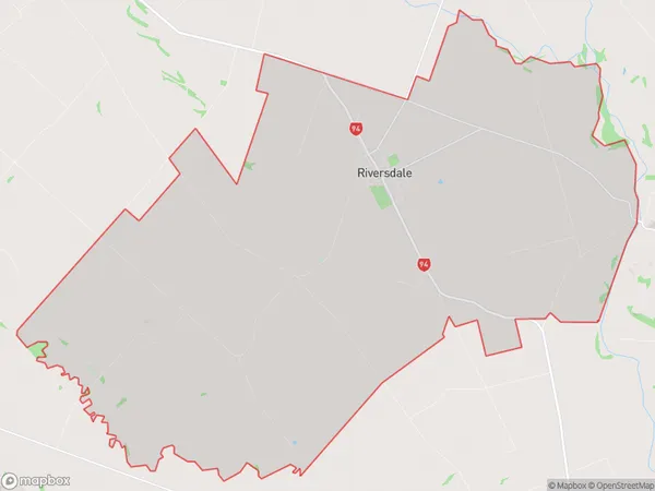 Riversdale, Southland Polygon Area Map