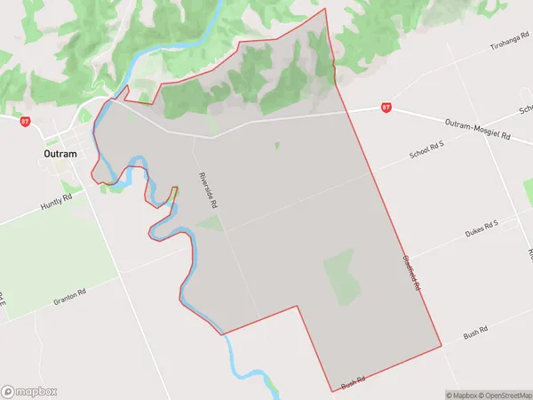 Riverside, Otago Polygon Area Map