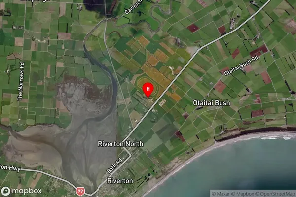 Riverton Racecourse,Southland Satellite Map