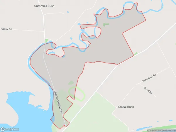 Riverton Racecourse, Southland Polygon Area Map