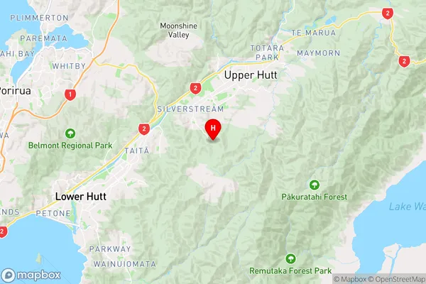 Blue Mountains,Wellington Region Map