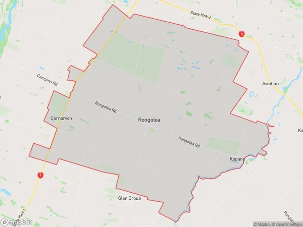 Rongotea, Manawatu-Wanganui Polygon Area Map