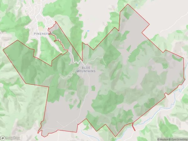 Blue Mountains, Wellington Polygon Area Map