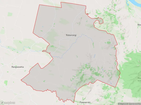 Rotoorangi, Waikato Polygon Area Map