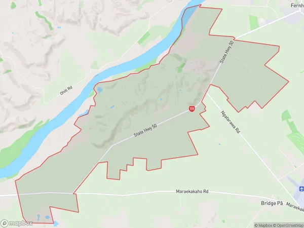 Roys Hill, Hawke's Bay Polygon Area Map