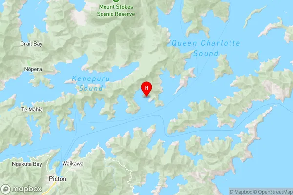 Ruakaka Bay,Marlborough Region Map