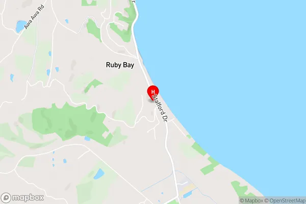 Ruby Bay,Tasman Area Map