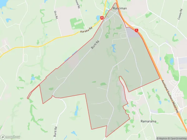 Runciman, Auckland Polygon Area Map