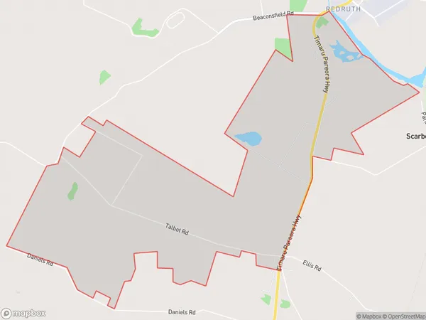 Salisbury, Canterbury Polygon Area Map