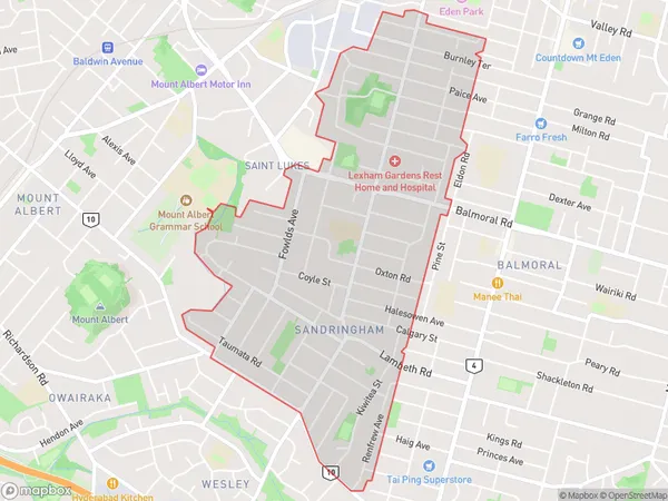 ZipCode 1346 Map for Sandringham