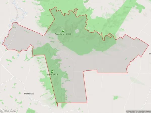 Scotts Gap, Southland Polygon Area Map