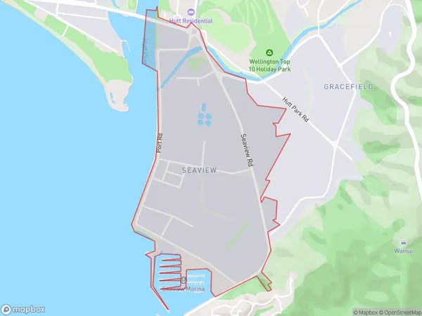 Seaview, Wellington Polygon Area Map