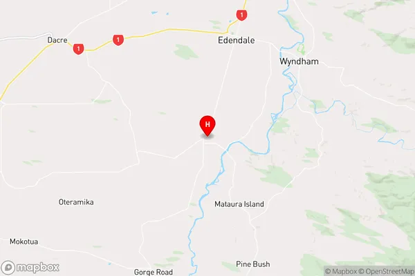 Seaward Downs,Southland Region Map