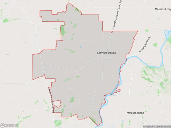 Seaward Downs, Southland Polygon Area Map