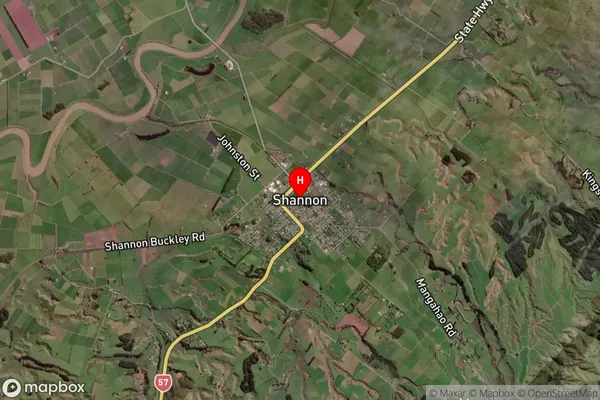 Shannon,Manawatu-Wanganui Satellite Map