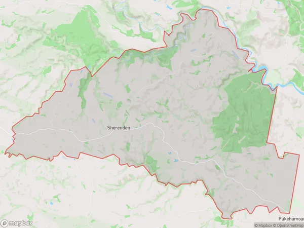 Sherenden, Hawke's Bay Polygon Area Map