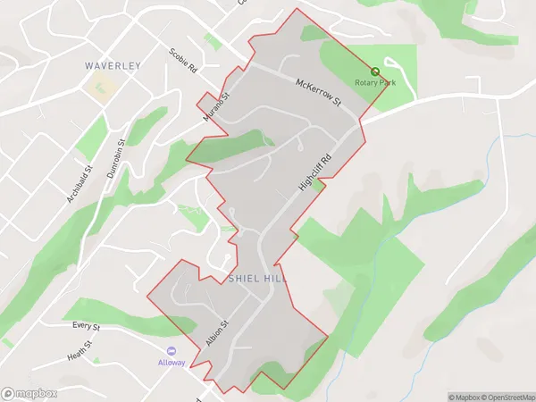 ZipCode 9001 Map for Shiel Hill