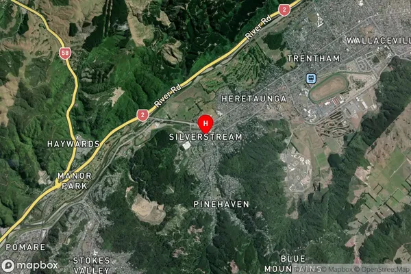 Silverstream,Wellington Satellite Map