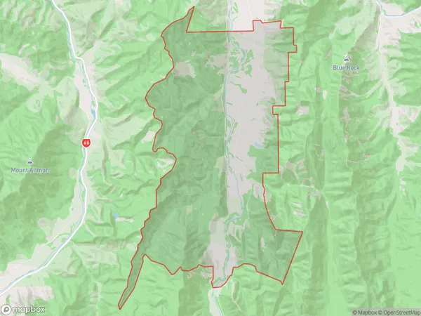 Six Mile, Tasman Polygon Area Map