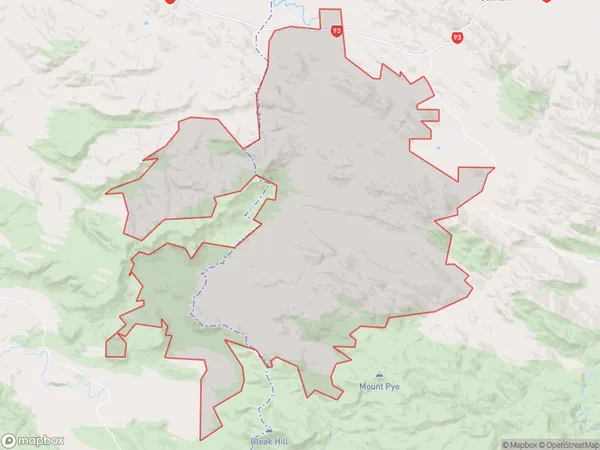 Slopedown, Otago Polygon Area Map