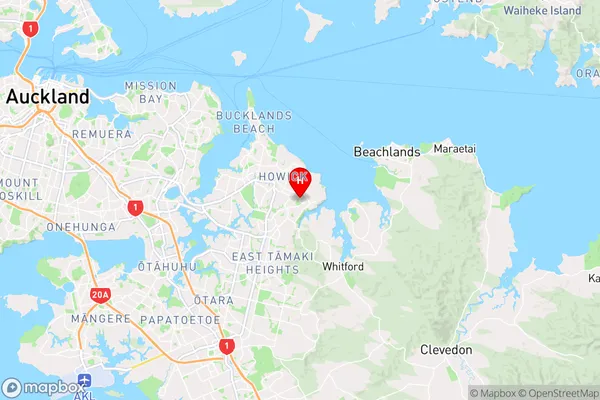 Somerville,Auckland Region Map