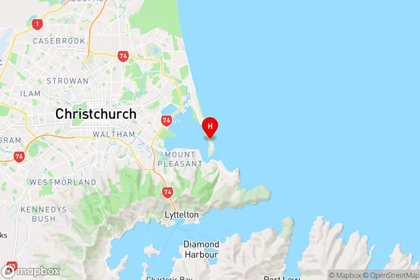 Southshore,Canterbury Region Map