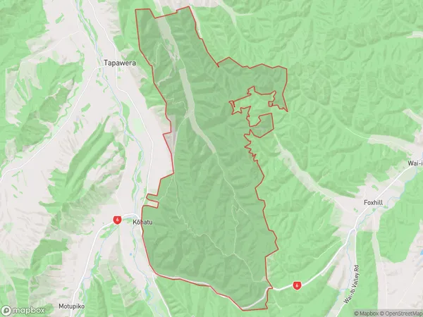 Spooners Range, Tasman Polygon Area Map