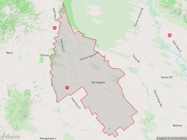 ZipCode 3380 Map for Springdale