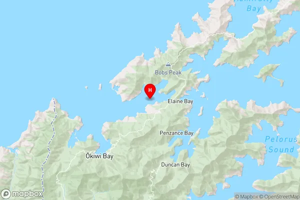 Squally Cove,Marlborough Region Map