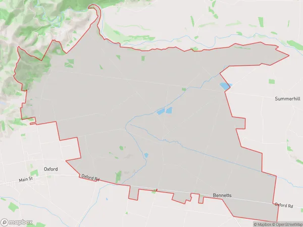 Starvation Hill, Canterbury Polygon Area Map