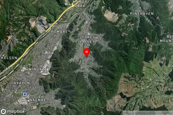 Stokes Valley,Wellington Satellite Map