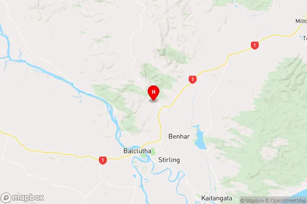 Stony Creek,Otago Region Map