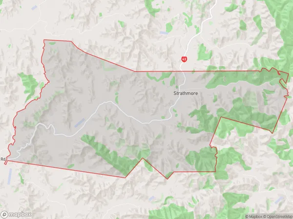 Strathmore, Taranaki Polygon Area Map