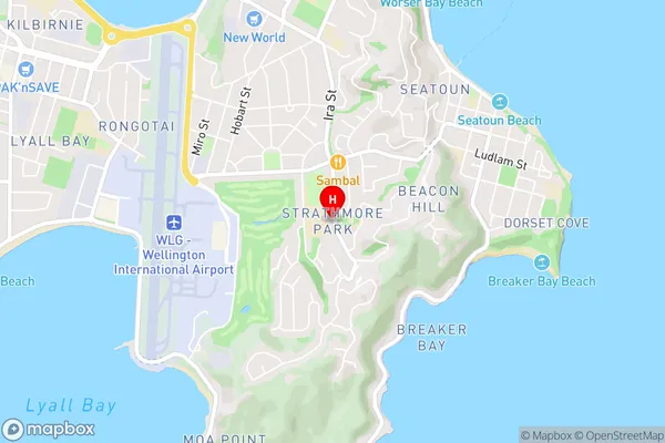 Strathmore Park,Wellington Area Map