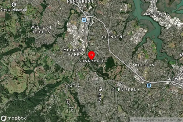 Sunnyvale,Auckland Satellite Map