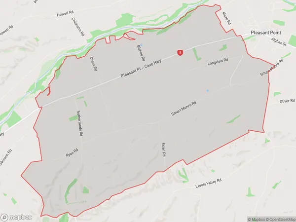 Sutherlands, Canterbury Polygon Area Map