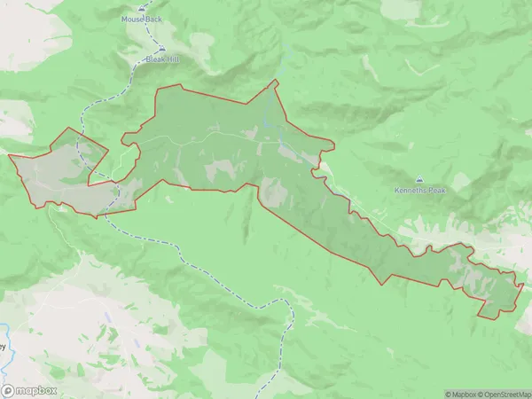 Tahakopa Valley, Otago Polygon Area Map