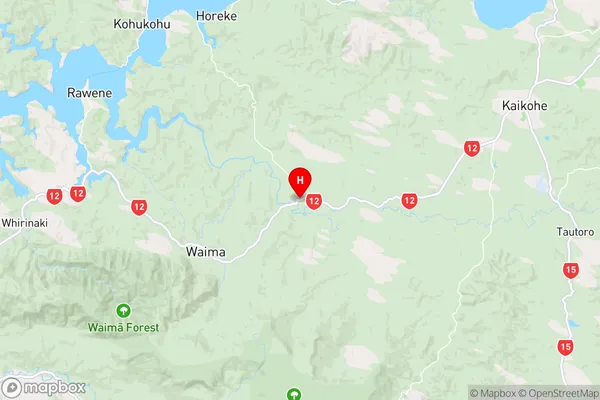 Taheke,Northland Region Map