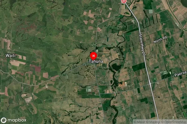 Tahuna,Waikato Satellite Map