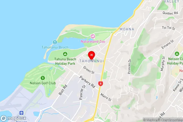 Tahunanui,Nelson Area Map