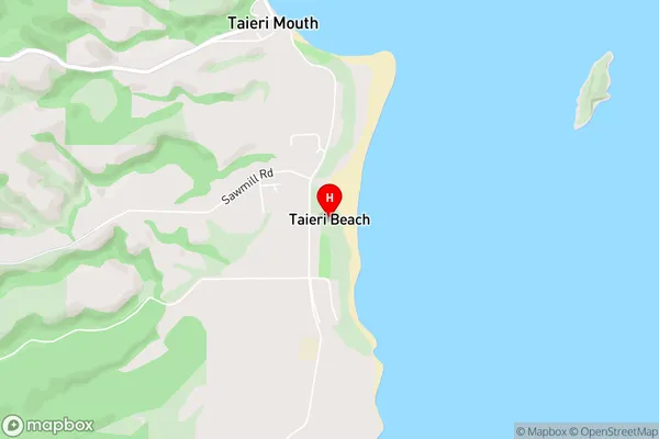 Taieri Beach,Otago Area Map