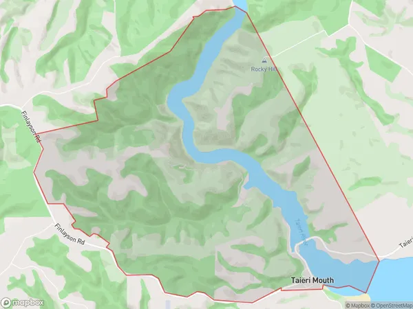 Taieri Mouth, Otago Polygon Area Map