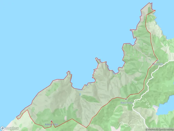 Taipare Bay, Marlborough Polygon Area Map