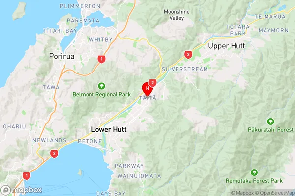 Taita,Wellington Region Map