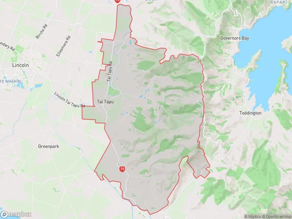 ZipCode 7672 Map for Tai Tapu