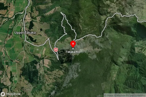 Takaka Hill,Tasman Satellite Map